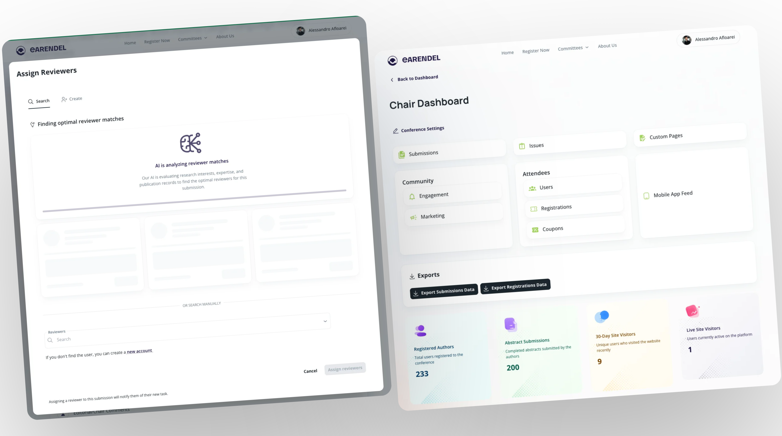 Earendel Platform Dashboard